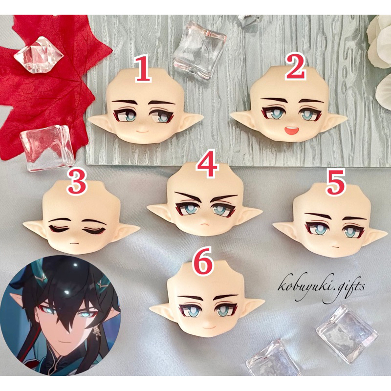 Imboror Lunae / Yinyue Jun Nendoroid Faceplate Faceswap Honkai star rail face ob11 gsc และ heng danh