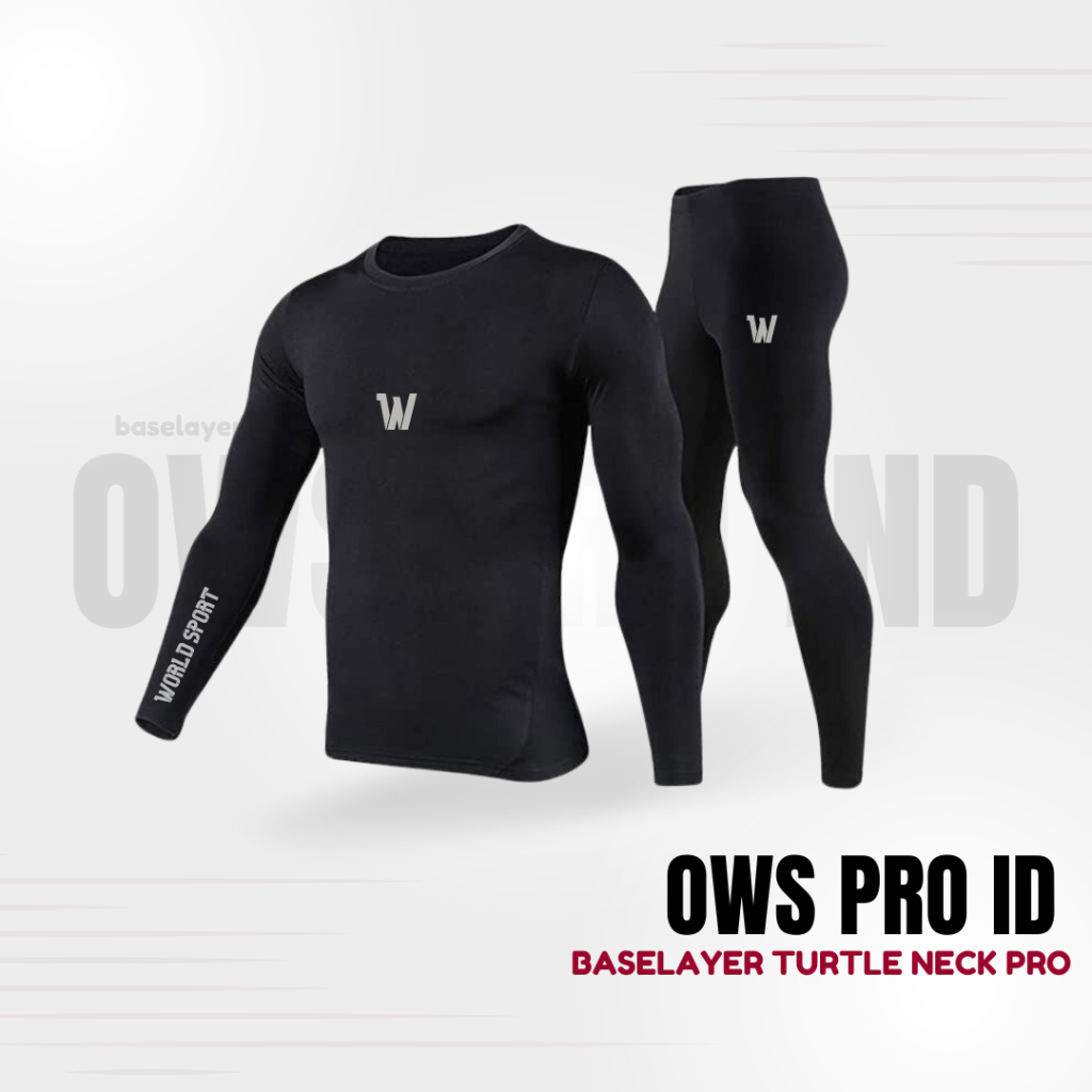 ชุด Baselayer Lejjing Mens Sports compression Mens Basic Original Sports ชุดชั้นใน OWS PRO ID