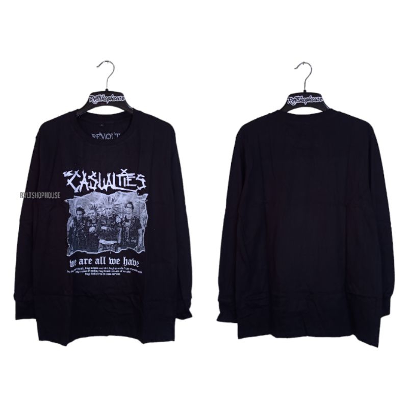 เสื้อยืด Punk Band The Casualties แขนยาว / แขนยาว Punk / เสื้อยืด Punk Distro เสื้อยืด