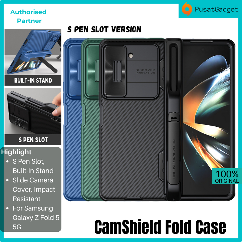 Samsung Galaxy Z Fold 5 5G NILLKIN CamShield Fold S Pen Slot Stand Casing