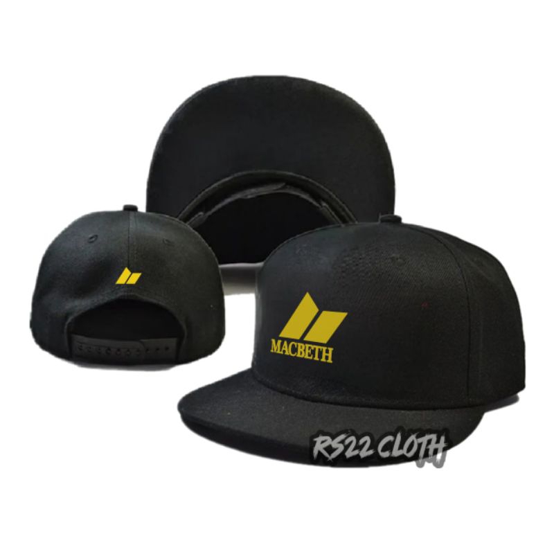 หมวก Snapback พรีเมี่ยม/หมวก Distro สําหรับผู้ชายและผู้หญิง/เซิร์ฟสเก็ต/MACBETH