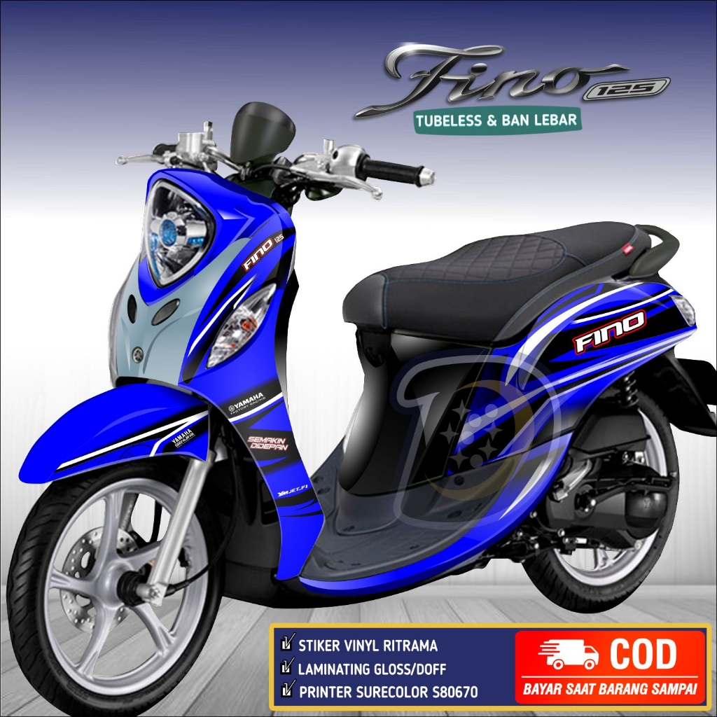 Decal Fino 125 Striping Motor Fino 125 สติ๊กเกอร์ Yamaha Fino 125 Type 2