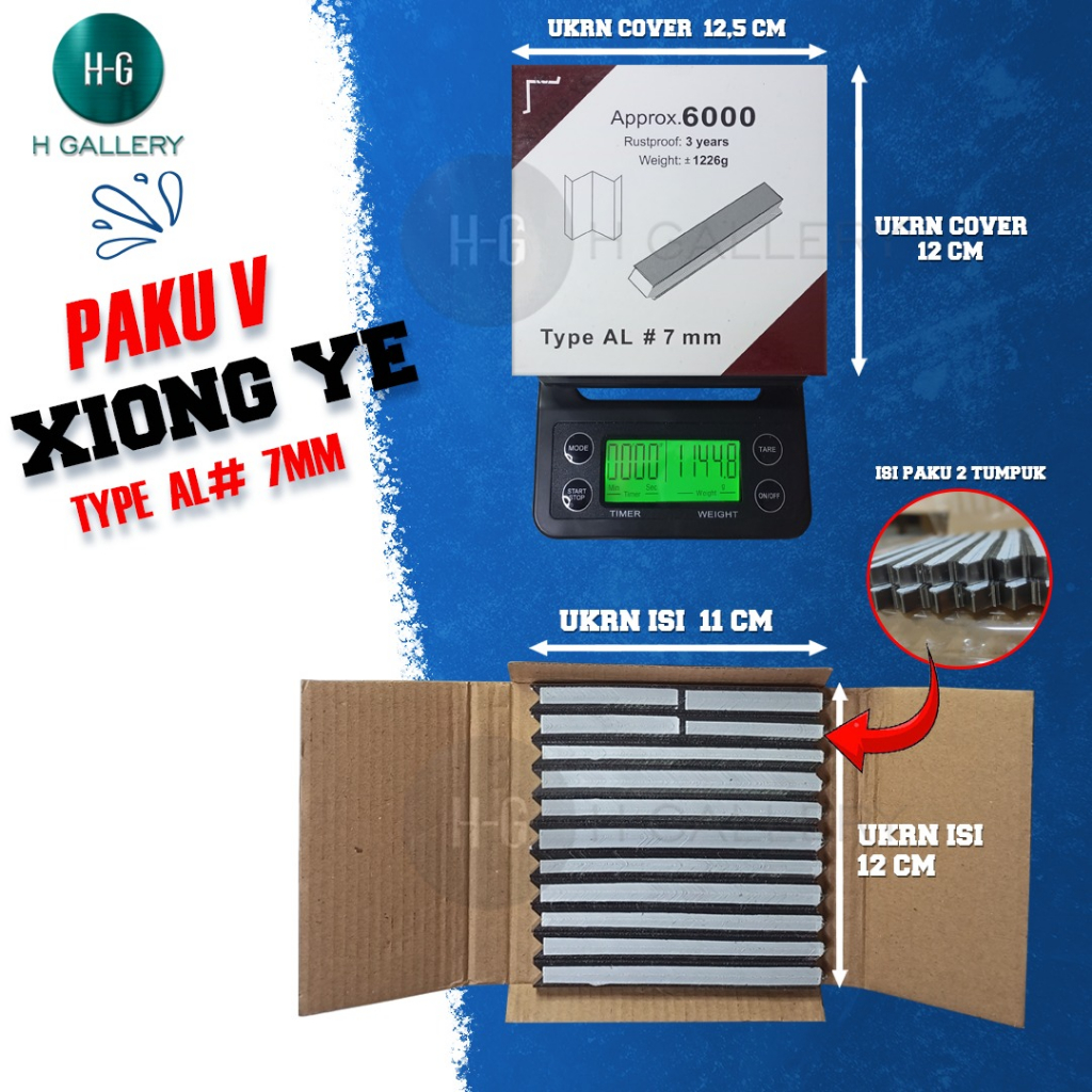 XIONGYE / XY / AL / UNI JOINT NAILS / 7 MM (มุมกรอบ)