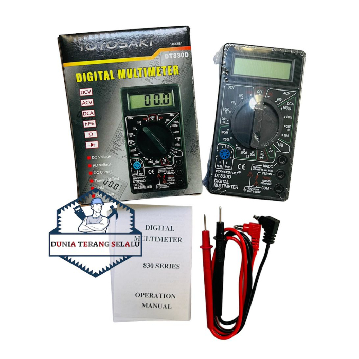 Toyosaki DT830D Digital Multitester - TOYOSAKI Digital Multimeter Avometer