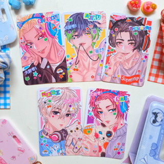 โฟโต้การ์ดล็อค สีฟ้า โดยพวงกุญแจ onintwin / bluelock