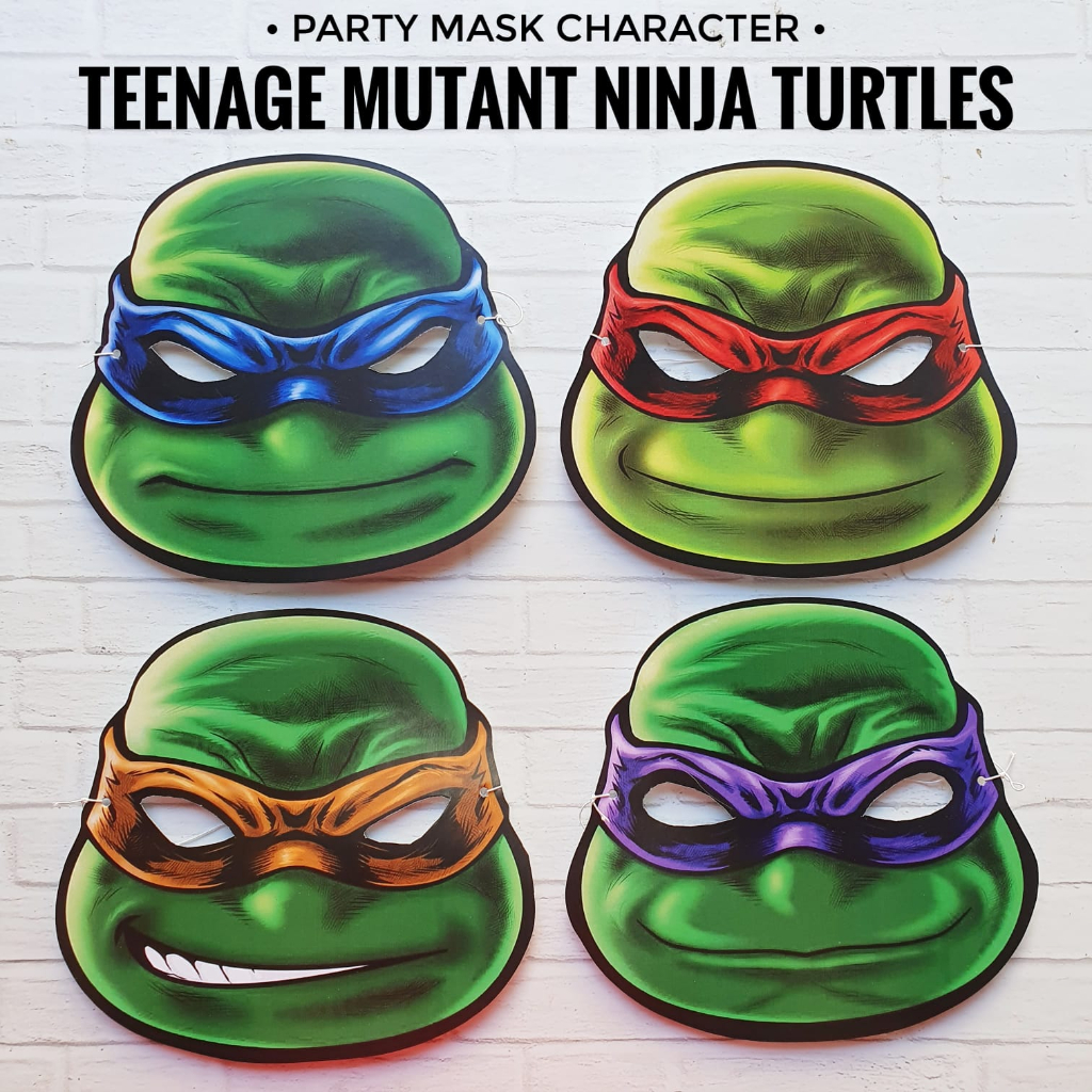 Tmnt Mask Party Mask Teenage Mutant Ninja Turtles Mask อุปกรณ์วันเกิดวันเกิด Props Supplies