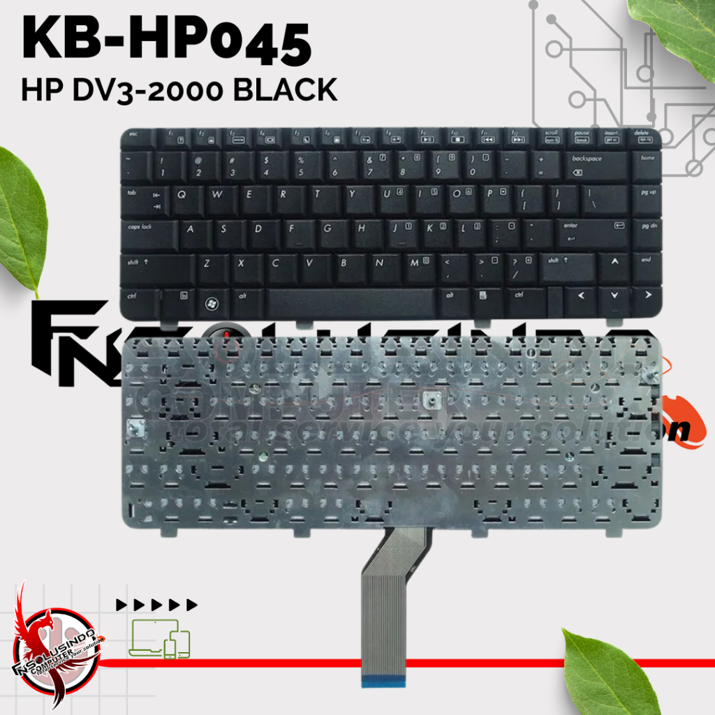 คีย์บอร์ด HP Pavilion HP DV3-2000 DV3-2100 DV3-2200 DV3-2300 530643-001 NSK-H5Y01 PK1306T2B00