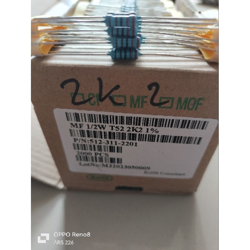 1/2W 1% 2K2 TAIWAN RESISTOR