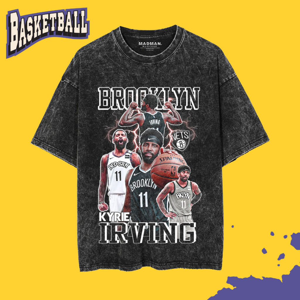 เสื้อยืด MADMAN Oversize Washed KYRIE IRVING | โว 109