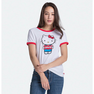 Levis เสื้อยืด พิมพ์ลาย Hello Kitty สําหรับผู้หญิง