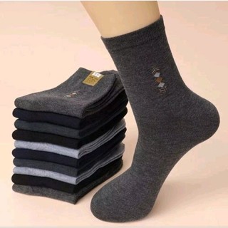 6 Pasang kaos kaki pria kantoran kerja pendek 3/4 motif Dewasa Lembut