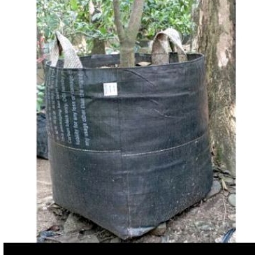 ถุงปลูกต้นไม้สีดํา 150 ลิตร 60x60 หนาสุดปราณีต