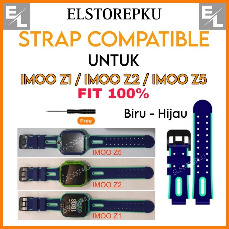 Hijau HITAM strap เข้ากันได้กับสายนาฬิกา imoo Z5 คุณภาพเกือบเหมือนสายไอโม่เดิม พรีเมี่ยมดี 100% โทรศ