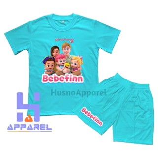 เสื้อยืด พิมพ์ลาย BEBEFINN PINKFONG สําหรับเด็ก