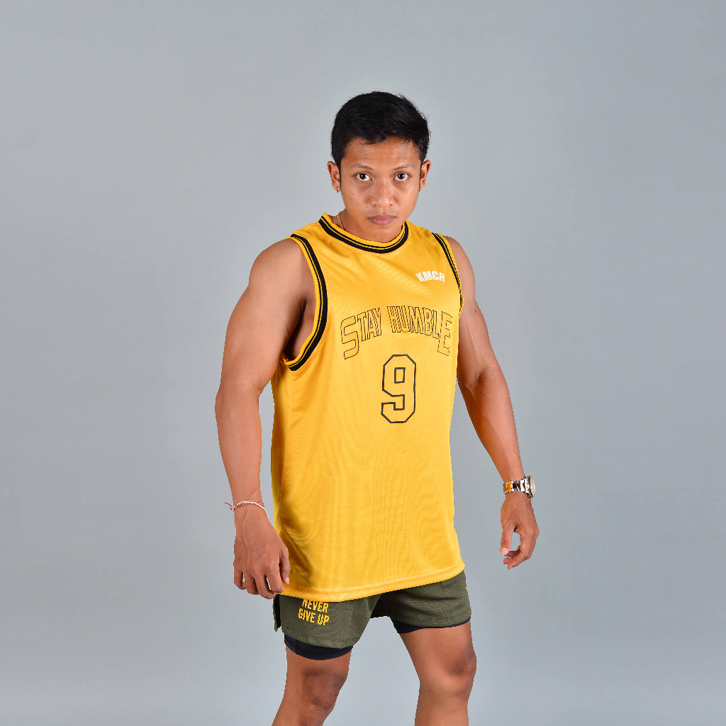 MENS TANK TOP SINGLET GYM FITNESS TANKTOP MEN STAY HUMBLE - KMCR NEXTLEVEL