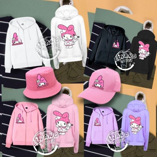 เสื้อกันหนาว มีฮู้ด พิมพ์ลาย My MELODY Girls ZIPPER