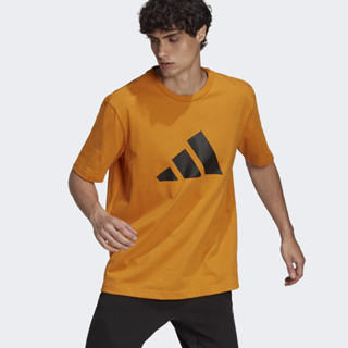 Adidas FUTURE ICONS เสื้อยืดลําลอง แขนสั้น พิมพ์ลายกราฟฟิคโลโก้ ทรงหลวม โอเวอร์ไซซ์ H39750