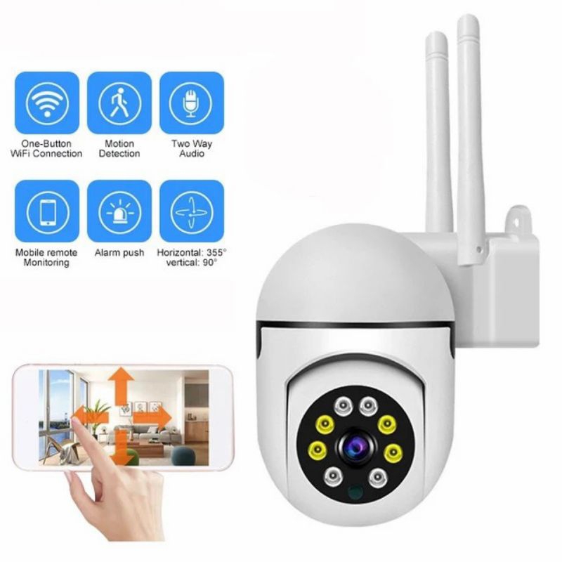 กล้องวงจรปิด PTZ MINI WIFI WIRELESS 8MP APPLICATION V380 pro