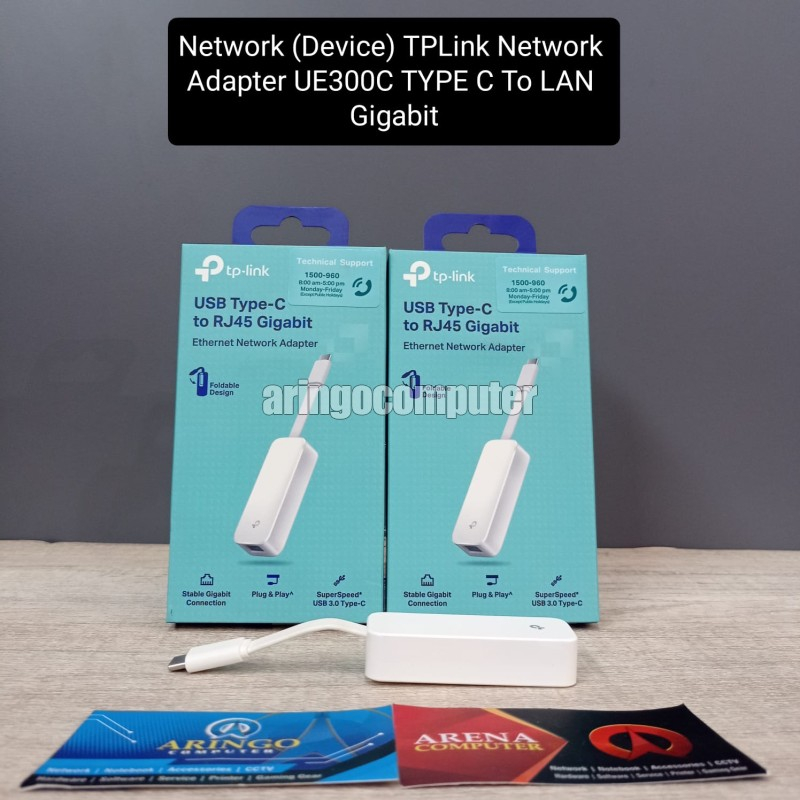 เครือข่าย (อุปกรณ์) TPLink Network Adapter UE300C TYPE C To LAN Gigabit