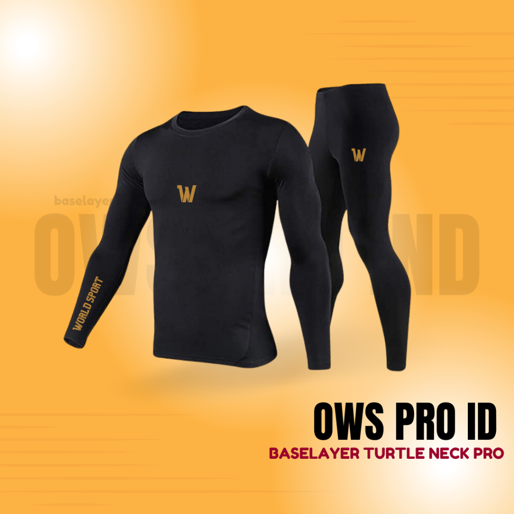 Hot baselayer mens sports cuff original ows pro gold/ top set baselayer cuff การบีบอัด
