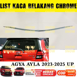 ฝาครอบกระจกมองหลัง โครเมี่ยม สําหรับ Agya Ayla GR SPORT ADS 2023 2024 2025 2026