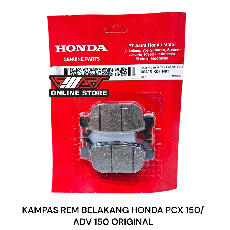 ผ้าเบรค HONDA PCX 150, ADV 150 ORIGINAL AMH 06435K97N01