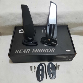 คาร์บูเรเตอร์กระจกมองข้าง CNC RIZOMA F22 BLACK R ZX25R NMAX OLD และ NEW NINJA 250FI CBR R15 R25 REAL MIRROR Etc. Universal ทุกรุ่น รถจักรยานยนต์ โฟม บรรจุภัณฑ์ ฟรีกุญแจ L