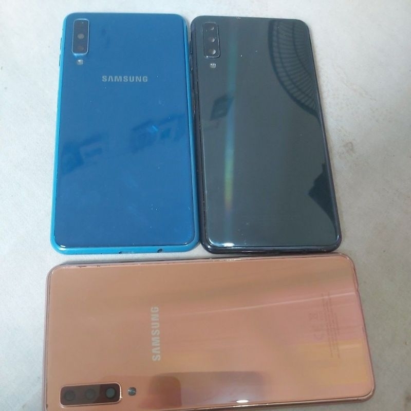 มือสอง samsung a7 2018 ลายนิ้วมือ และหลังบ้าน