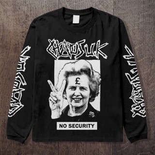 Chaos UK เสื้อยืด แขนยาว PUNK BAND