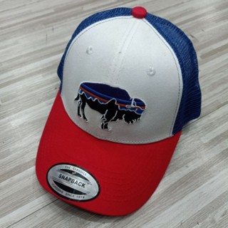 หมวกเบสบอล ลายโลโก้ Patagonia Trucker Byson สําหรับผู้ชาย และผู้หญิง