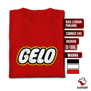 Kaos kaos kaos Pen GELO - Parody เสื้อยืดแขนยาว พิมพ์ลายโลโก้ GELO 3XL 4XL 5XL สําหรับผู้ชาย และผู้หญิง 24s