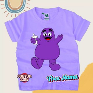 เสื้อยืด พิมพ์ลาย Grimace สําหรับเด็ก