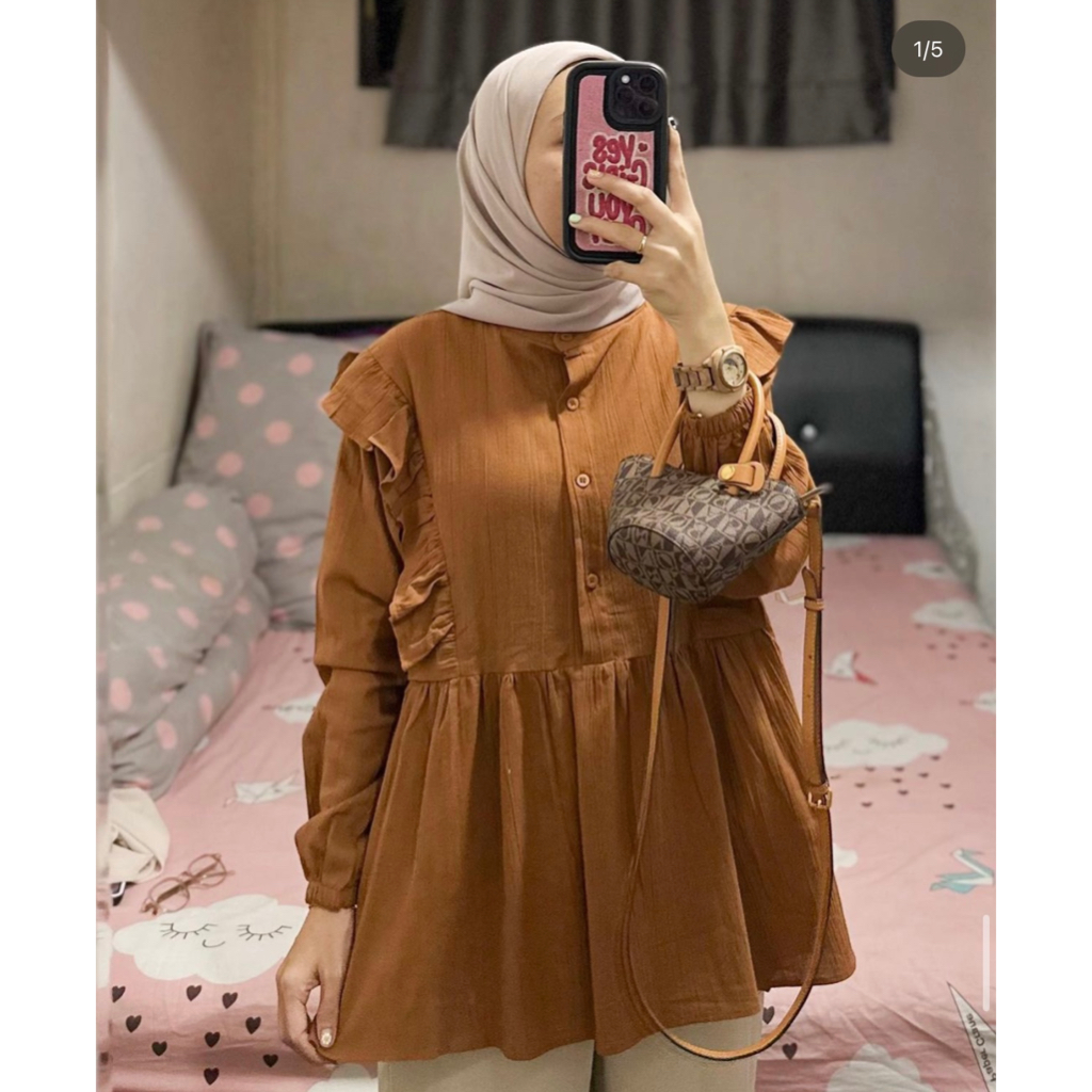 Kemeja Fala TOP BUSUI FRIENDLY WOMEN& 39;S CLOTHING TOP SHIRT