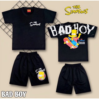 ชุดเสื้อผ้า The Simpsonss Newest BADBOYS สําหรับเด็กอายุ 1-10 ปี