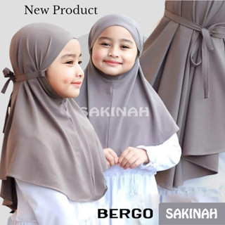 Bergo SAKINAH ผ้าคลุมฮิญาบ / JERSEY สําหรับเด็กอายุ 4-7 ปี