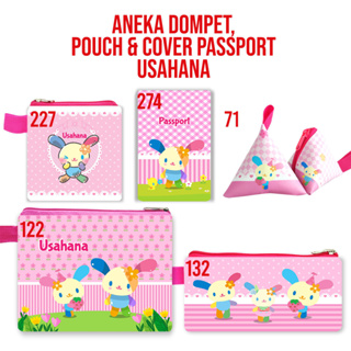 SANRIO Usahana กระเป๋าสตางค์ ใบยาว ขนาดเล็ก ใส่หนังสือเดินทาง และเมาส์ได้