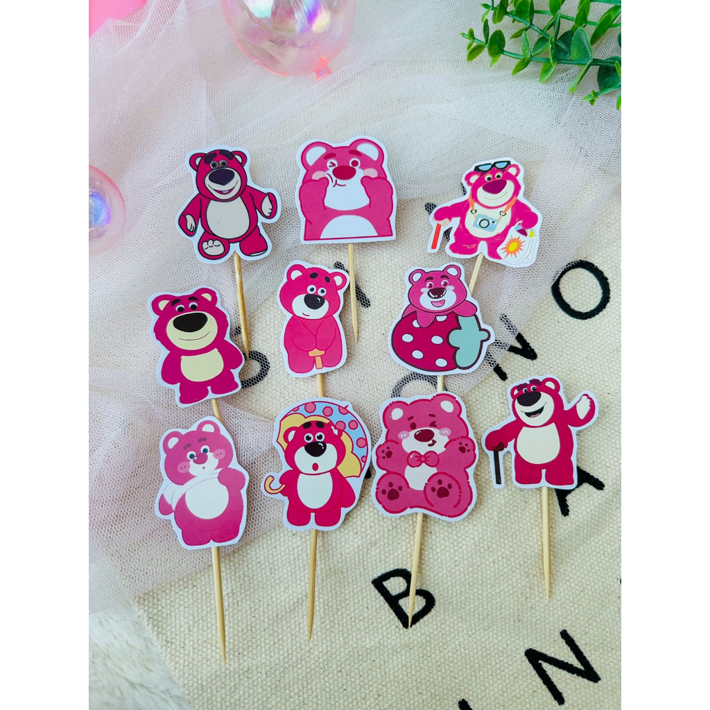 BearLotso Toy Story Birthday Cupcake Topper / ตกแต่งเค้กวันเกิด