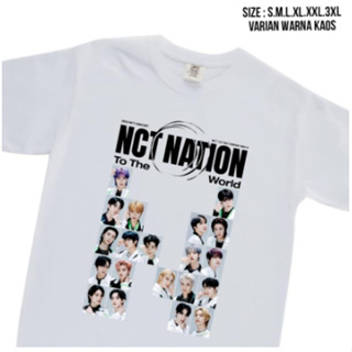เสื้อยืด ผ้าฝ้าย พิมพ์ลาย NCT NATION 2023 FULL PHOTO COMBED 30S สําหรับผู้หญิง และผู้ชาย