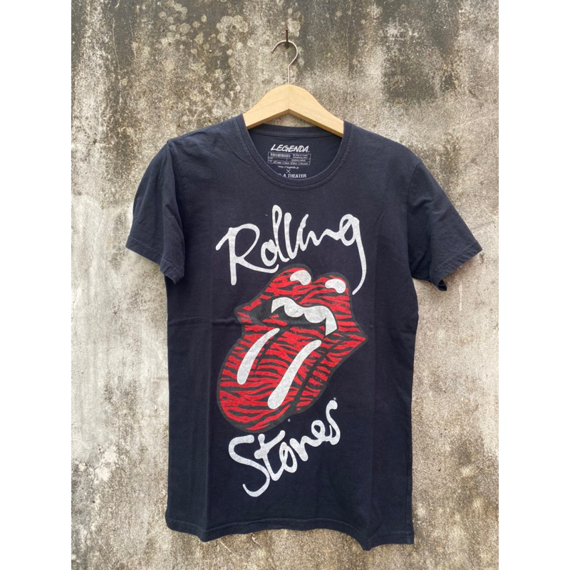 เสื้อยืด พิมพ์ลาย Rolling Stones ft Rock A Theater สําหรับผู้ชาย