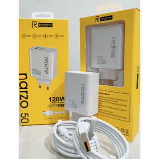 Tc ที่ชาร์จ Realme Narzo 50/120 Watt Micro &amp; Type-C Super Vooc Original