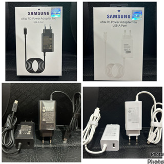 อะแดปเตอร์ชาร์จไฟ 65W PD 1 พอร์ต USB ของแท้ ชาร์จเร็วมาก สําหรับ samsung 65W