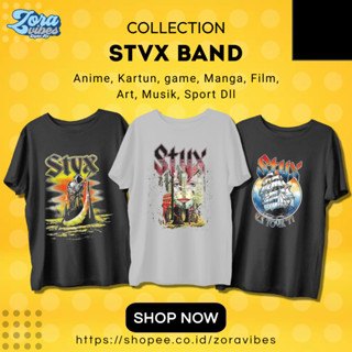 เสื้อยืด พิมพ์ลาย Styx Music BAND