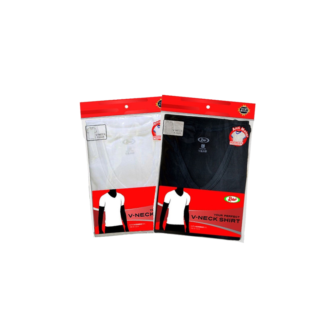 Hot deal r 222 r222b เสื้อยืดผู้ชาย - v คอสีขาวสีดํา SML xl 3xl 4xl 5xl