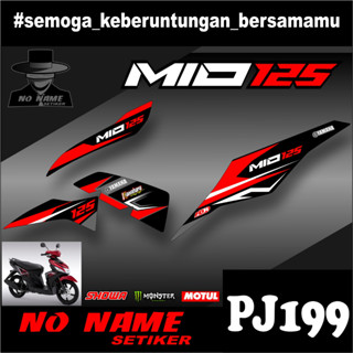 Mio m3 Striping Sticker (pj199) - สติกเกอร์ สําหรับติดตกแต่งรถจักรยานยนต์