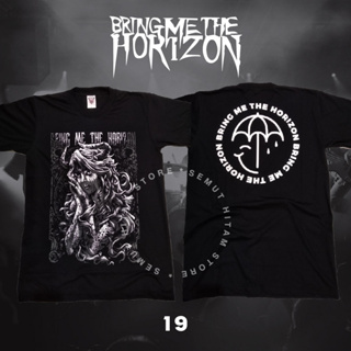 Kaos BMTH BRING ME THE HORIZON HORN GIRL Builtup Rock Metal Music Band Prapatan Rebel Puritan