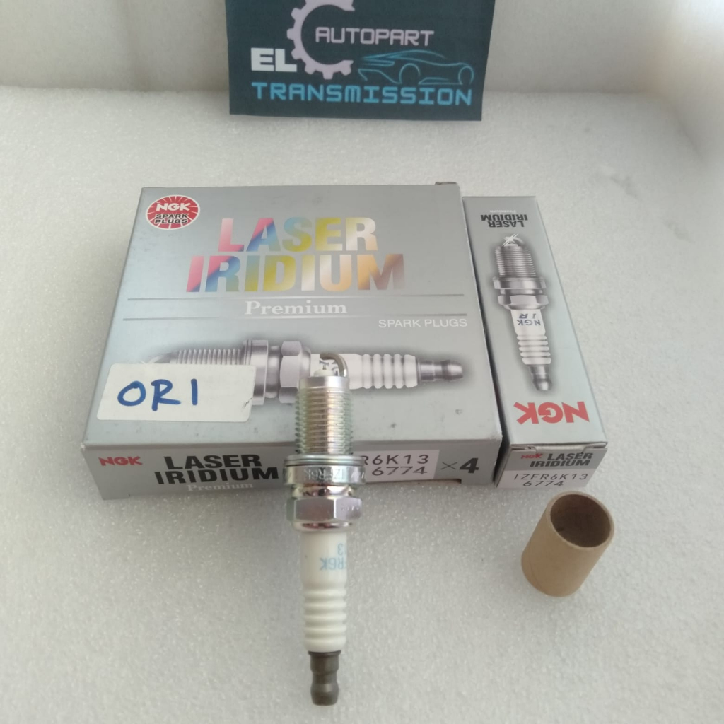 หัวเทียนเลเซอร์ NGK IZFR6K13 Original Jazz RS Honda City Freed Brio BRV HRV