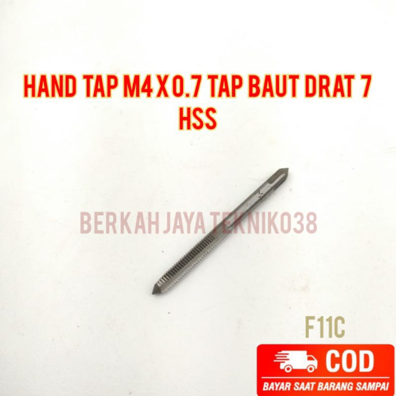 Hand Tap M4x0.7 Tap Bolt Thread 7 HSS Not Yamawa OSG