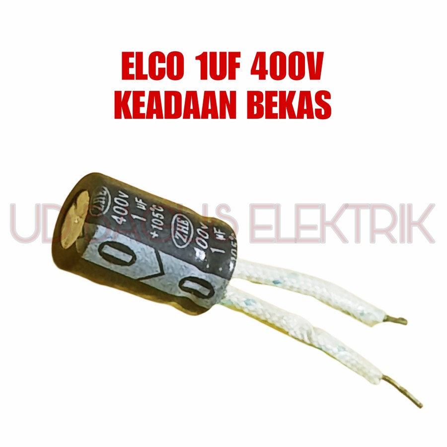 10X ELCO 1UF 400V ZHE CAPACITOR ELKO 1UF 400V - ตรวจสอบแล้ว