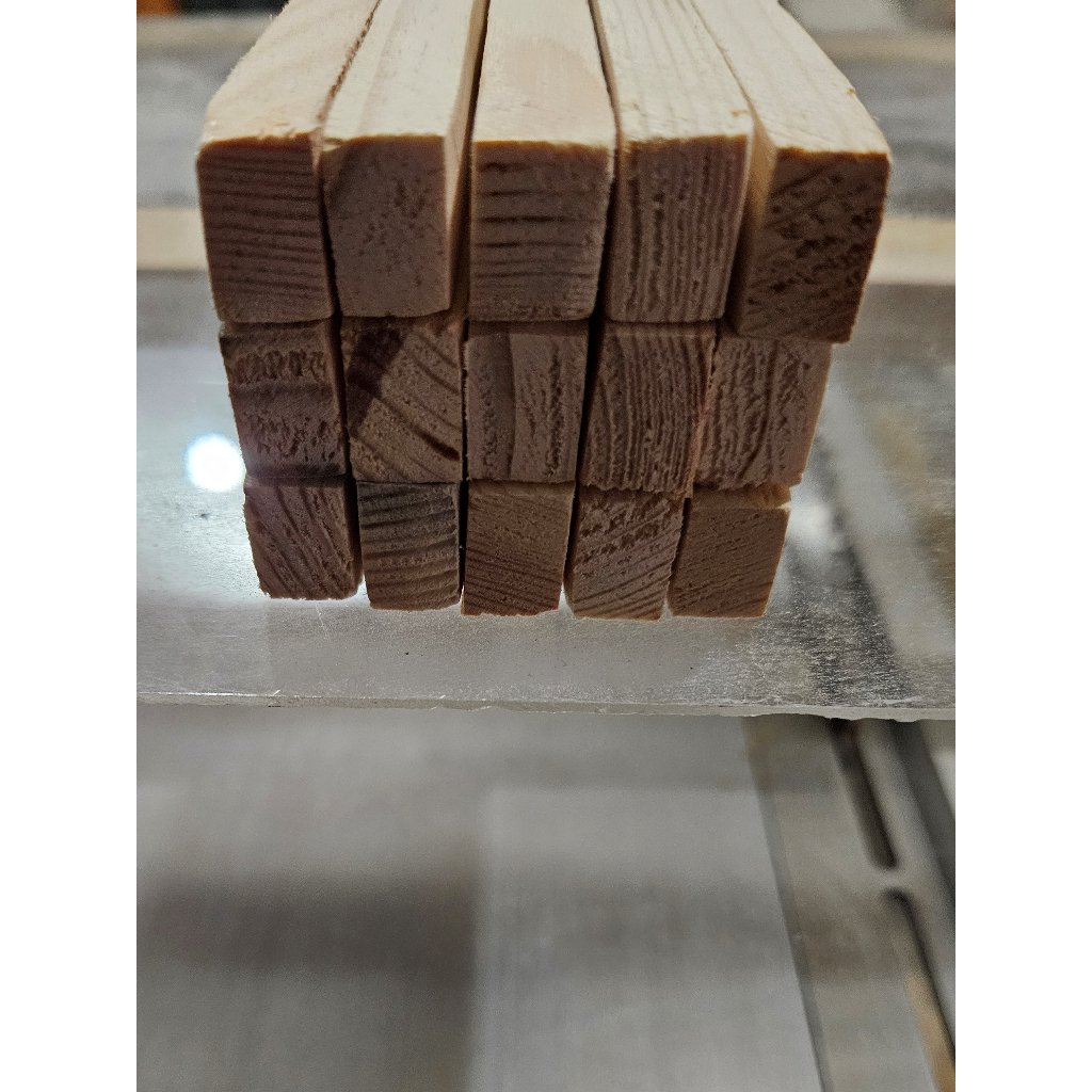 DUTCH TEAK WOOD STICK, LIS, WOODEN STICK - 1.5 x 1.0 x 15 CM