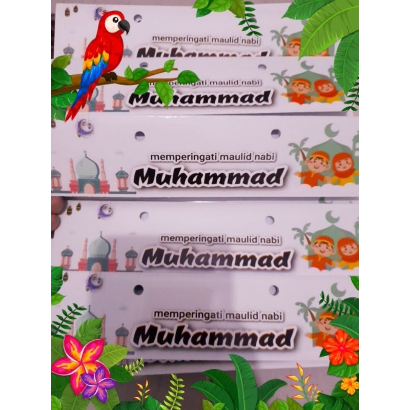 MINIMAL NABI [PRICE PER SEED, MINIMUM ORDER 25 ชิ้น] กระเป๋าพลาสติก PROPHET / MAULID PROPHET SNACK /